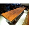 广西地区独具特色的红木巴花大板茶桌：信誉好的红木巴花大板茶桌大班台会议桌办公桌