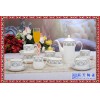 浮雕陶瓷茶杯情侣咖啡杯碟带勺礼盒套装 花茶杯具厂家直销