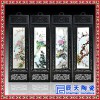 花开富贵 牡丹 竹 蝴蝶 挂屏 陶瓷画中国艺术品