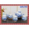 茶具套装高档青花家用中式景德镇简约薄胎整套礼品盒复古陶瓷茶具