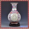 景德镇陶瓷青花瓷花瓶全手绘全手工仿古青花灯笼瓶福山寿海图花瓶