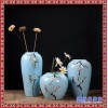 陶瓷花瓶摆件三件套 颜色釉  陶瓷花瓶 落地 简约现代