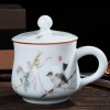 中秋陶瓷茶杯礼品定做  赠品陶瓷茶杯茶杯  随手杯套装